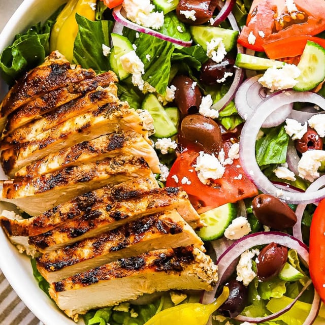 Salad with Chicken or Fish.