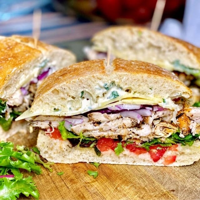 Rotisserie Chicken Sandwich.