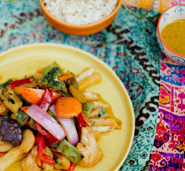 Veggie Saltado (Veggie Stir Fry).