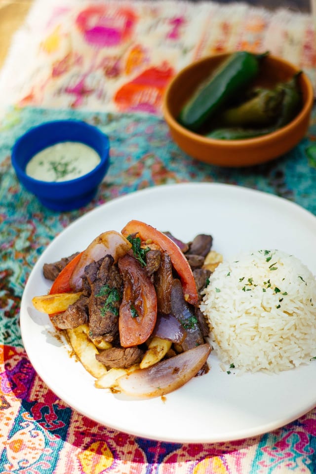 Lomo Saltado (Beef Stir Fry).